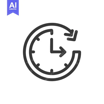 Popular premium asset: Circular Clock Icon with Arrows Indicating Time Loop or Refresh, Isola