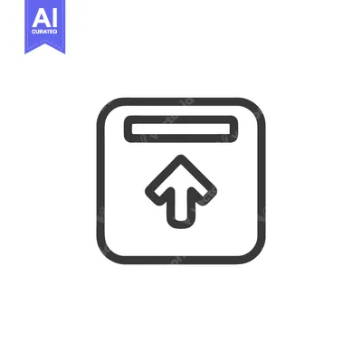 Popular premium asset: Upload Icon: Simple Outline of Arrow Pointing Upward in Rounded Square