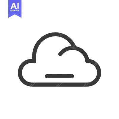 Popular premium asset: Minimalist Cloud Icon with Subtraction Symbol, Dark Gray on White Back