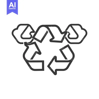 Aset desain premium: Cloud Recycling Symbol with Three Arrows