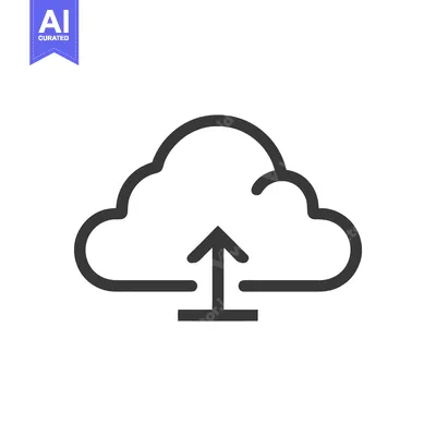 Aset premium populer: Minimalist Cloud Upload Icon: Data Transfer, Storage, and Connectivity