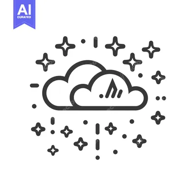 Aset premium populer: Cloud with Stars and Rain