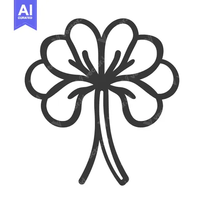 Popular premium asset: An abstract illustration depicting a stylized floral blossom shape
