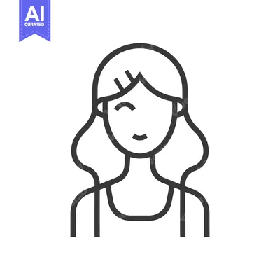 Popular premium asset: A smiling female avatar with wavy hair and a barrette clip
