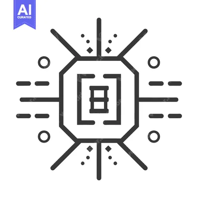 Aset premium populer: An abstract black and white image of a geometric design