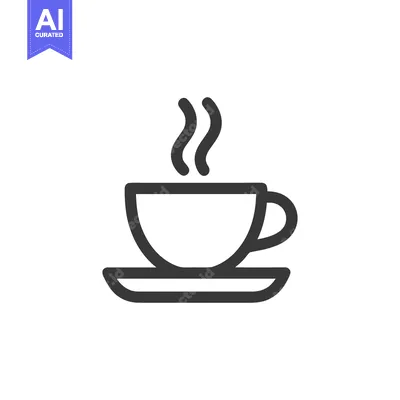 Popular premium asset: Minimalist Coffee Cup Icon with Steam on White Background