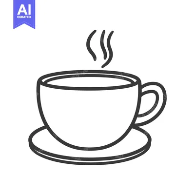 Aset premium populer: A steaming cup of beverage sits on a small circular plate