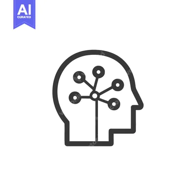Aset premium populer: Mind Map: Human Head with Connected Dots, Brain Network Concept