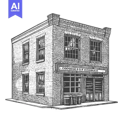 Popular premium asset: A Brick Building Shop Selling Cookies