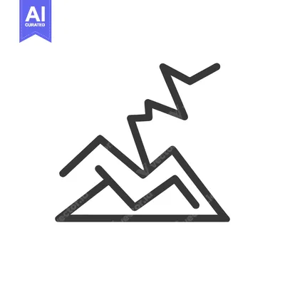 Popular premium asset: Minimalist Earthquake Icon: Seismic Activity Symbol in Bold Line Art
