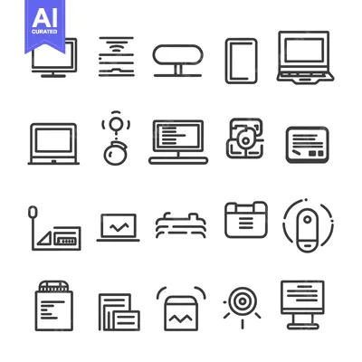 Popular premium asset: Collection of 16 Computer and Technology-Related Line Icons