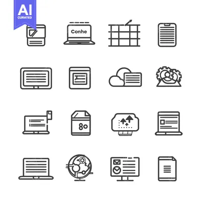 Popular premium asset: Collection of 16 Modern Outline Icons for Web Design and Development