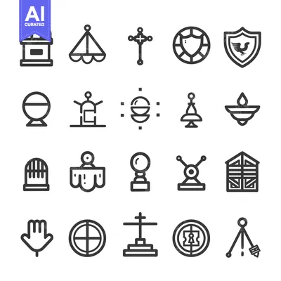 Popular premium asset: Collection of 20 Line Icons Representing Various Concepts