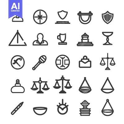 Premium design asset: Collection of 25 Simple Line Icons on White Background