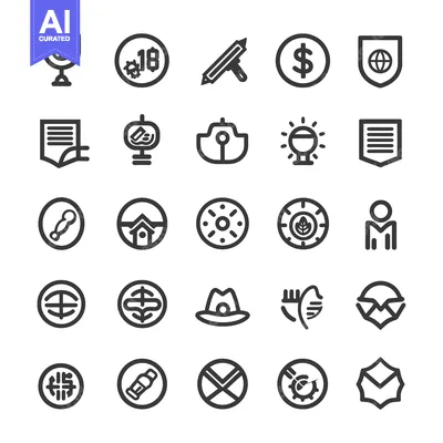 Aset premium populer: Collection of 28 Line Icons for Various Themes