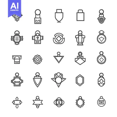 Popular premium asset: Collection of Abstract Geometric Shapes with Variations in Design
