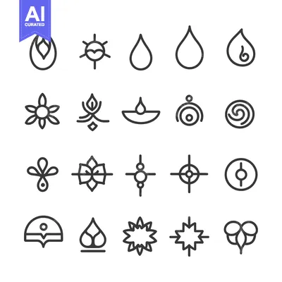 Popular premium asset: Collection of Abstract Line Art Symbols and Icons