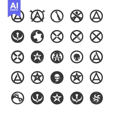 Aset premium populer: Collection of Anarchist and Anti-Establishment Symbols