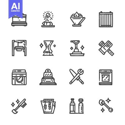 Premium design asset: Collection of Minimalist Iconography for Various Design Projects.