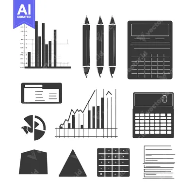 Popular premium asset: Collection of Black and White Business Icons