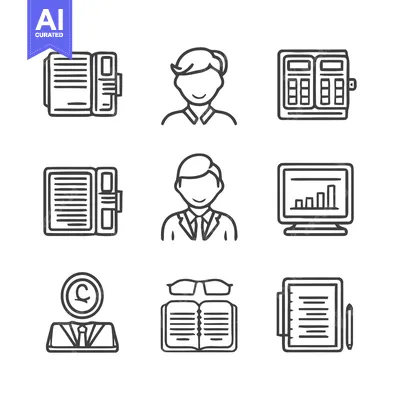 Aset desain premium: Business and Finance Icons - A Comprehensive Collection of Financial S