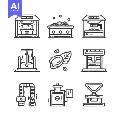 Aset premium populer: Coffee Production Process - A Detailed Illustrated Guide.
