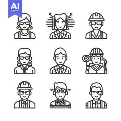 Popular premium asset: Diverse Professional Portraits - A Collection of Various Occupations.