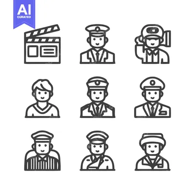 Aset desain premium: Collection of various professional icons and symbols for design.