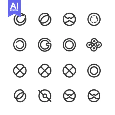 Popular premium asset: Collection of Circle-Based Abstract Geometric Icons