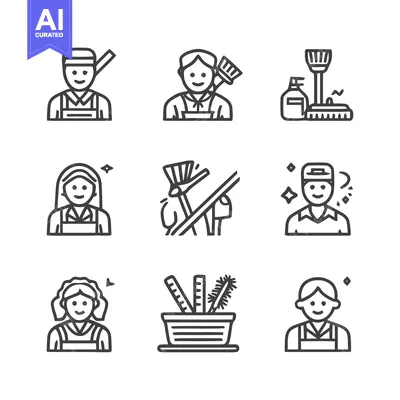 Popular premium asset: Cleaning Service Icons - Professional Housekeeping and Maintenance.