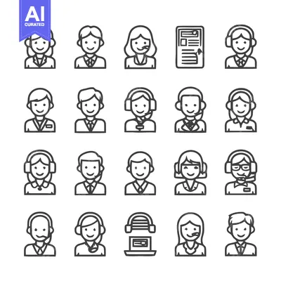 Customer Service Representatives - A Comprehensive Collection of Icons