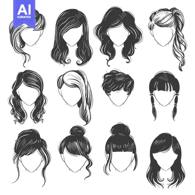 Aset premium populer: Collection of Different Hairstyles for Women