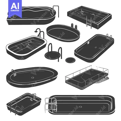 Collection of Different Swimming Pool Shapes and Sizes