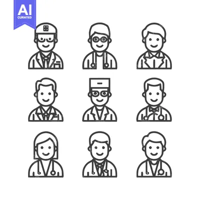 Medical Professionals - Diverse Lineup of Doctors and Healthcare Provi