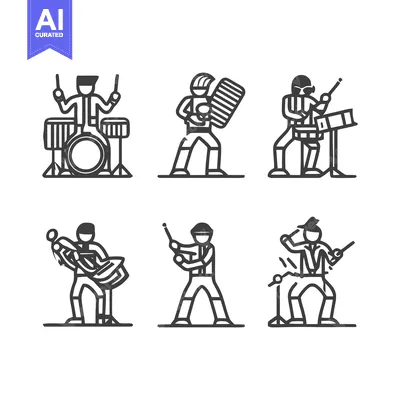 Popular premium asset: Musical Ensemble - A Collection of Musicians Performing with Instrumen