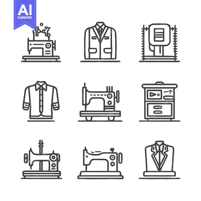Aset premium populer: Sewing and Tailoring Icons - A Comprehensive Collection.