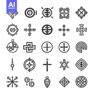 Popular premium asset: Collection of Geometric and Cross-Shaped Symbols
