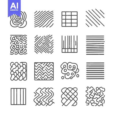 Collection of Geometric Patterns with Various Shapes and Lines
