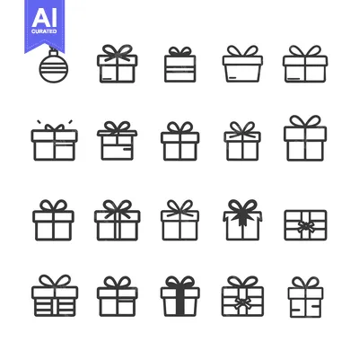 Popular premium asset: Collection of Gift Box and Ornament Icons
