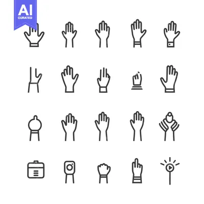 Popular premium asset: Collection of Hand Gestures and Related Icons