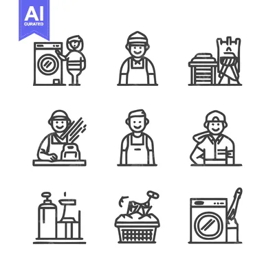 Cleaning and Maintenance Services - A Comprehensive Collection of Icon
