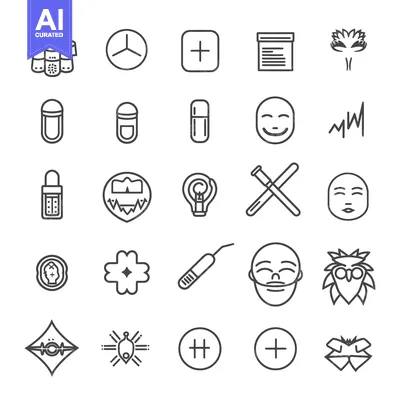 Popular premium asset: Collection of Line Art Icons for Various Concepts
