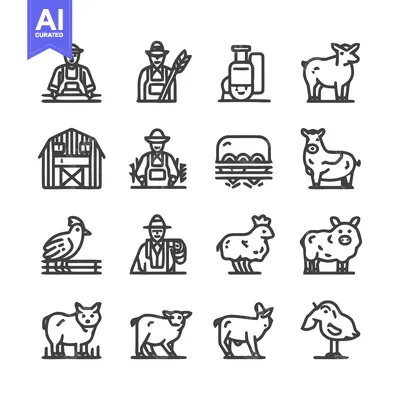 Popular premium asset: Farm Icons - Agriculture, Animals, and Farming Symbols.
