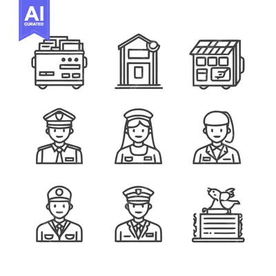 Popular premium asset: Postal Service Icons - Mail Delivery, Post Office, and People.
