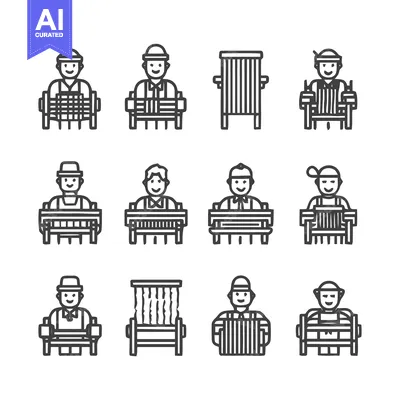 Premium design asset: People Sitting on Benches - A Collection of Vector Illustrations.