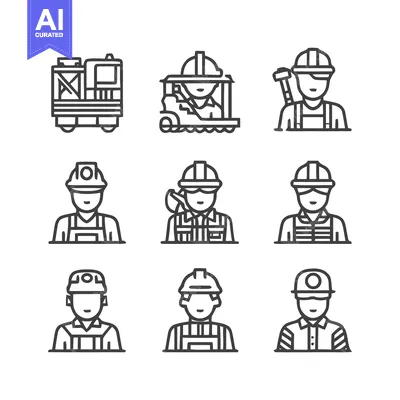 Popular premium asset: Construction Workers and Equipment - A Detailed Vector Illustration.