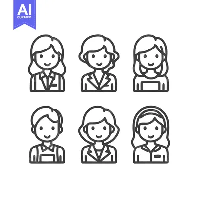 Aset premium populer: Diverse Group of Smiling People - Business, Team, and Community.
