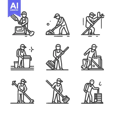 Popular premium asset: Cleaning and Maintenance Icon Set - A Comprehensive Collection.