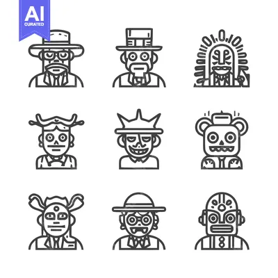 Aset premium populer: Unique and Creative Character Illustrations for Various Design Project