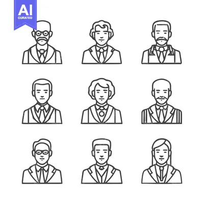 Popular premium asset: Diverse Business Professionals - A Collection of Portraits in Suits.